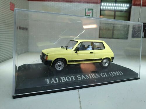 1:43 Talbot Samba GL Gelb 1981 Druckgussmodell NEU im Display verpackt