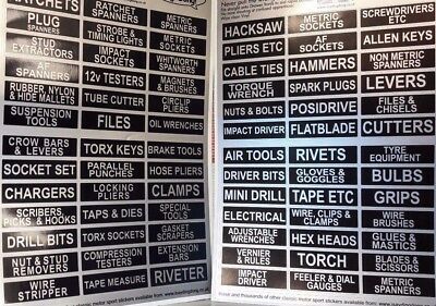 Garage Tool Box Trolley Drawer 78 Labels Decal Set Land Rover Series Classic Car