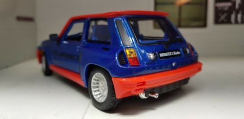 Burago Renault 5 Turbo S.Collection Blue&Red sealed Miniature Die-cast car  1:24