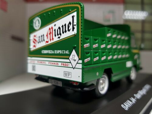 Modèle de camion de livraison de bière San Miguel Truck Pub Lockdown échelle 1:43 moulé sous pression Sava