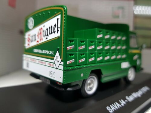 Modell Bierlieferwagen San Miguel Truck Pub Lockdown Maßstab 1:43 Druckguss Sava