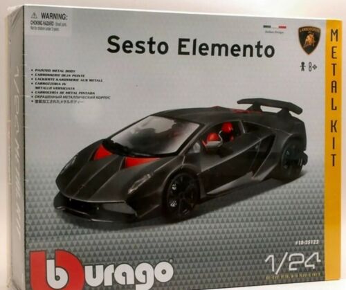 Lamborghini Sesto Elemento Dark Grey Bburago Model Kit 1:24