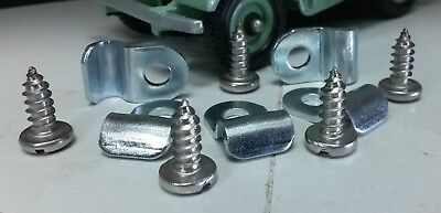 Land Rover Series 1 86 107 Rear Stainless Brake Pipe Mounts 243038/9 – Emberton Imperial Land Rover Series 1 86 107 Rear Stainless Brake Pipe Mounts 243038/9 – Emberton Imperial