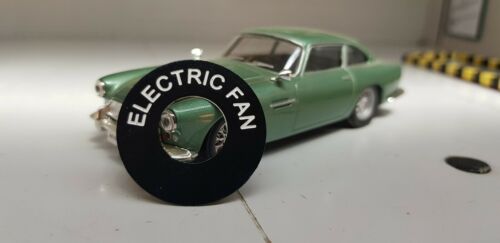 Rover 2000 P6 Classic Car Metal Switch Collar Badge Label "Electric Fan"