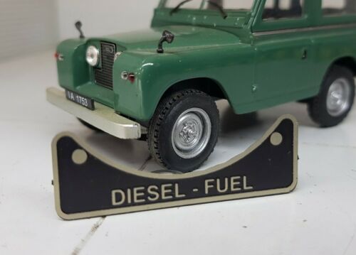 Toylander Land Rover 1/2 Scale Etched Metal Diesel Fuel Filler Badge