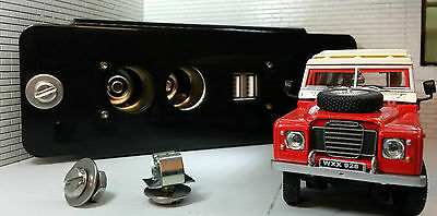 Land Rover Series 2a Dormobile Camper Expedition USB Power Outlet Panel & Screws