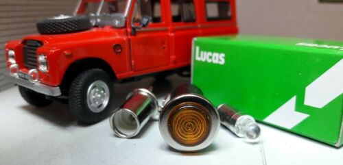 OEM Lucas SPB357 Amber LED Illuminated Warning Light Land Rover Series 2a 3