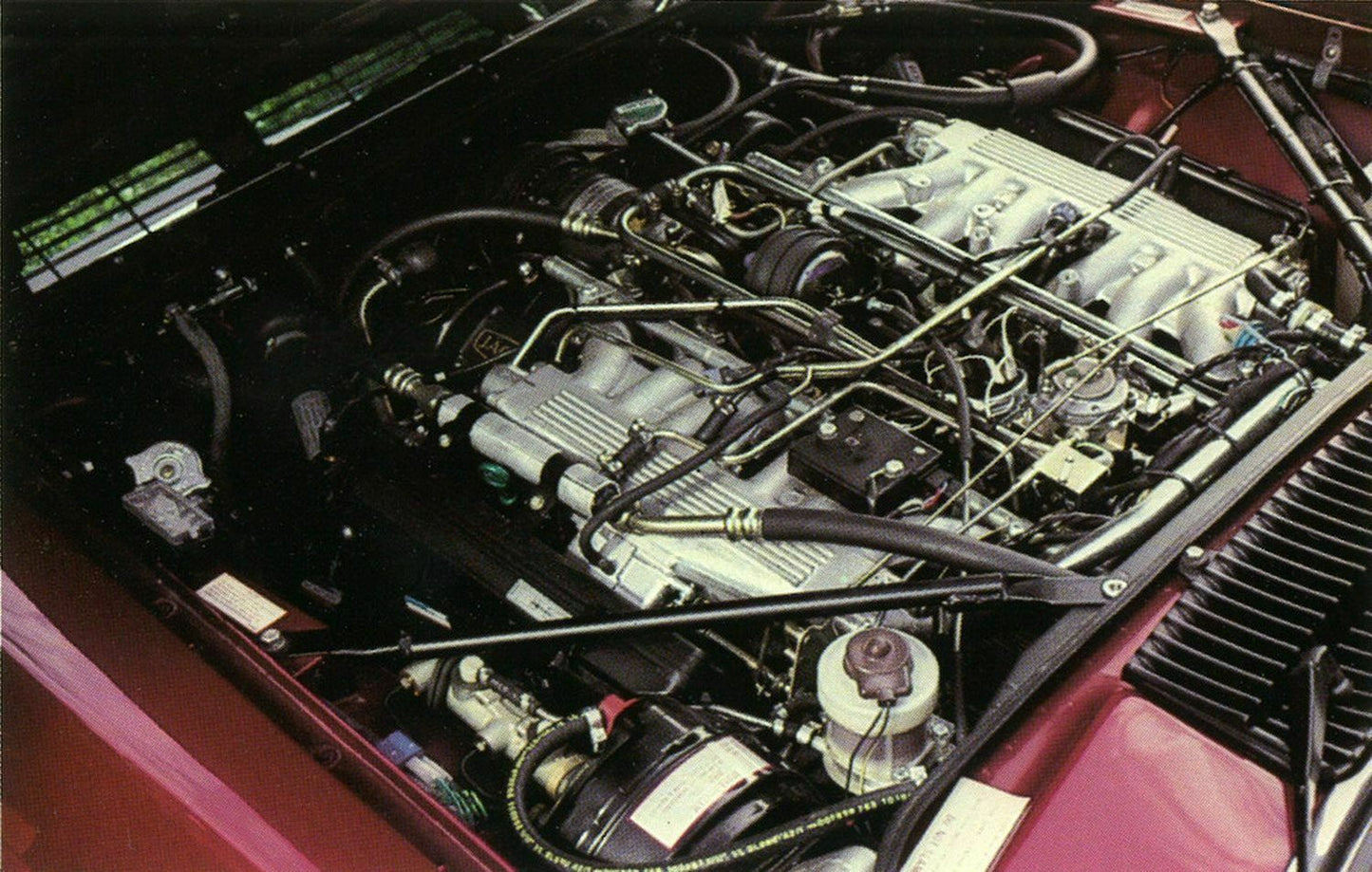 Ensemble d'autocollants d'étiquettes de poussoir de frein de capot de compartiment moteur Jaguar XJ6 XJ12 XJS Coupé