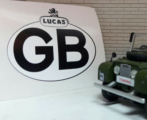 Toylander Electric Land Rover 1/2 Scale Lucas GB Rear Tub Badge Decal