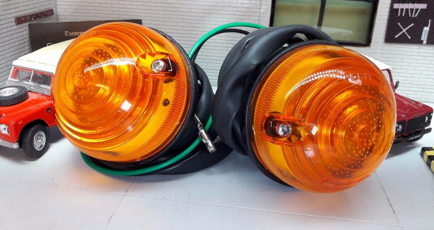 Land Rover Defender Series 3 Amber Indicator Light Lamp Genuine OEM LEP Perei x2