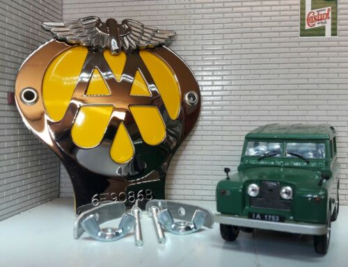 Classic Car Front Panel AA Metal Car Grille Badge & Fixings