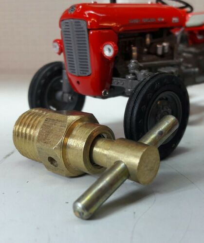Massey Ferguson Ford Tractor Radiator Engine Block Drain Tap Brass 1/4 BSP