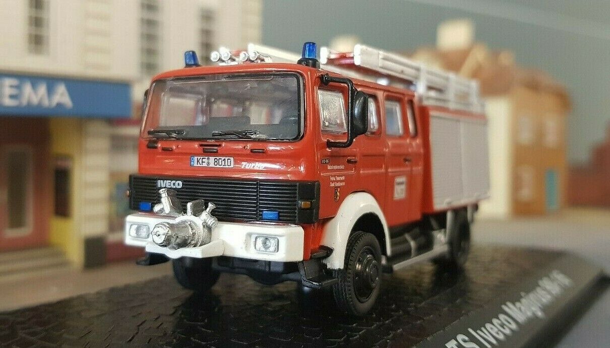 Iveco Magirus Pompier 90-16 LF 16-TS 1990 Feuerwehr Modèle 1:72/76