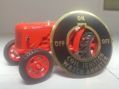 David Brown Cropmaster Ignition Switch Plate Tractor Coil Start Brass 19972 Dash