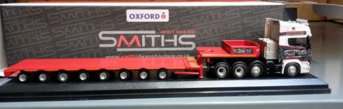 1:76 Smiths Scania R560 Nooteboom 8 axle Extending Trailer Low Loader OO/00