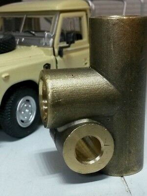 Land Rover Series 1 2 86 88 107 109 Brass Brake Pipe Union T Tee Connector 234928