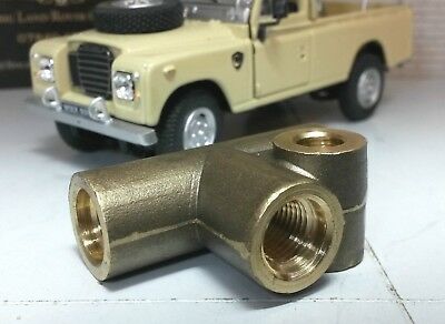 Land Rover Series 1 2 86 88 107 109 Brass Brake Pipe Union T Tee Connector 234928