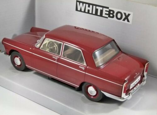 Peugeot 404 1960 Dark Red 124024 Whitebox 1:24