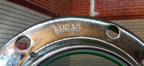 OEM Lucas Altette Klaxon Chrome Lunette et écrous Kit Land Rover Série 1 2 80 86 88