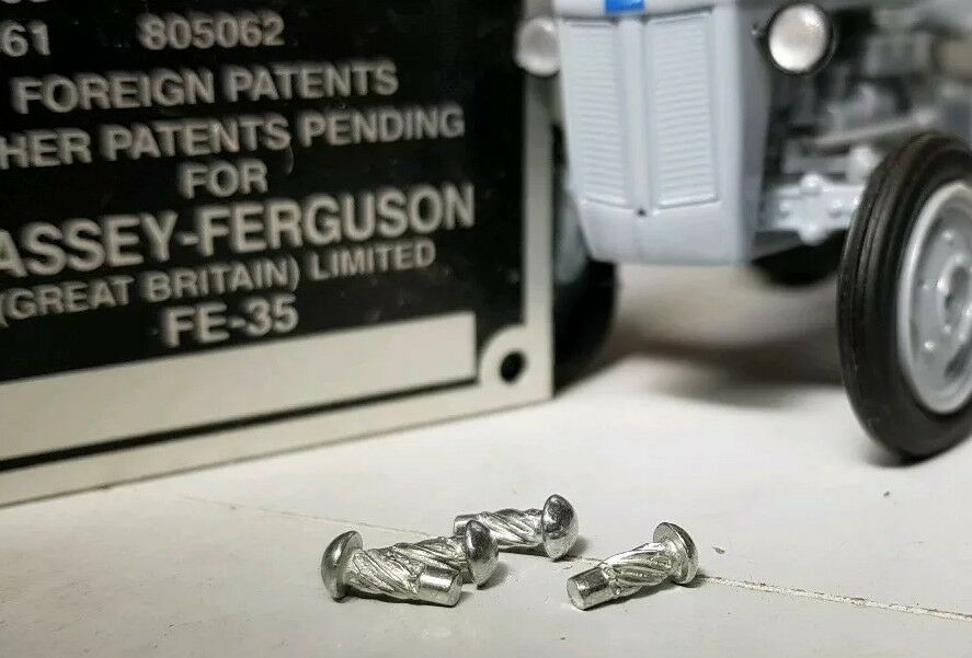 F35 Rivets Rivets for Vintage Massey Ferguson Tractor TE20 MF35 35 Implement Chas ...