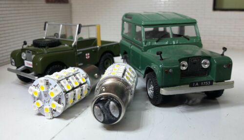 Land Rover Serie 1 80 86 107 LED-Kombinationsblinker-Standlicht, bernsteinfarbene/weiße Glühbirnen 