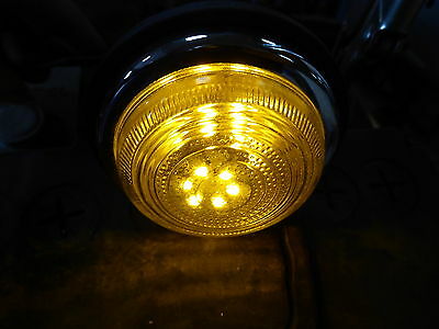 Land Rover Series 1 80 86 107 LED Combined Indicator Sidelight Amber/White Bulbs