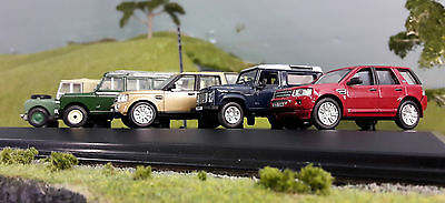 Land Rover Defender Series Freelander Discovery set of 4 Oxford 1:76