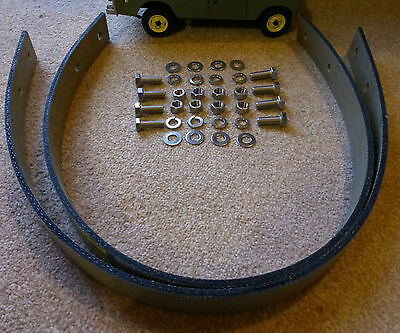 Land Rover Series 2a 3 SWB 88 Canvas Axle Check Strap & Stainless Bolts