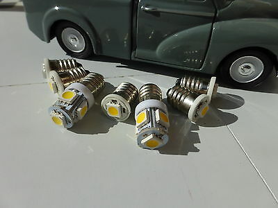Morris Minor Traveler Dash-Glühbirnen, 7 LEDs, E10, Original-Look, warmweißes Set