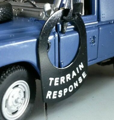 Étiquette d'interrupteur métallique Land Rover série 2 2a 2b 3 « Terrain Response »