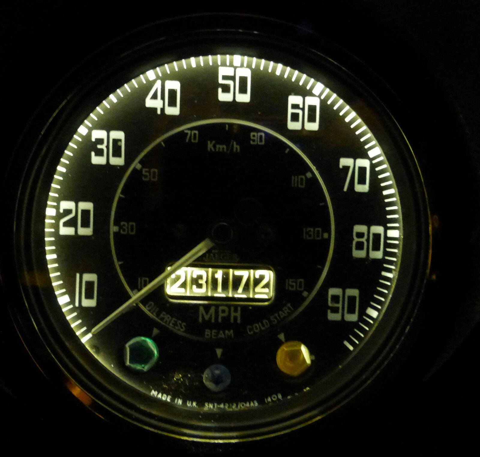 MG TD TF Magnette Y Z series LED Bulb x4 Instrument/Dash Upgrade Set W ...