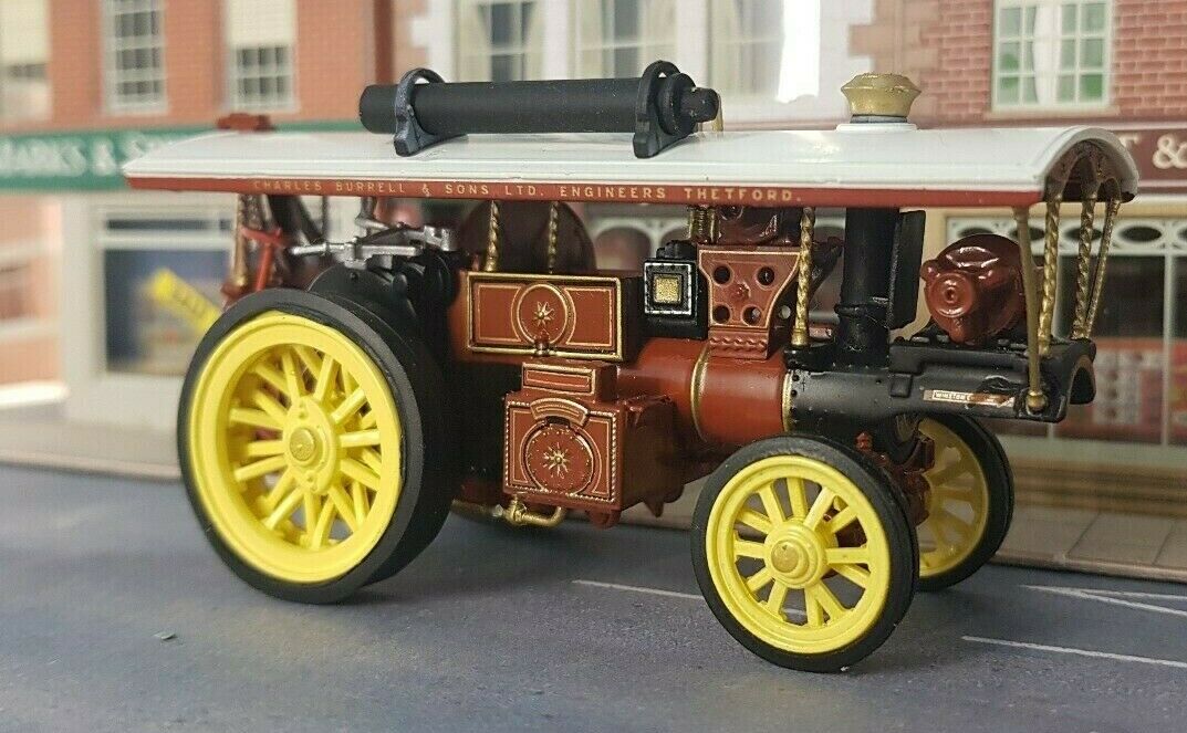 Wagon Load Burrell Steam Showmans Engine 1:76 OO Oxford Hornby Bachmann Model