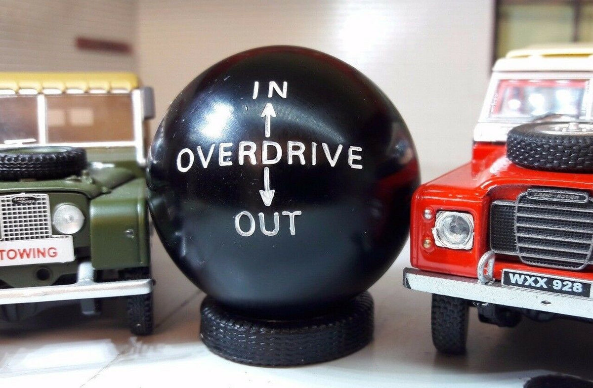 Round Rover Fairey Overdrive Gearbox Gear Stick Selector & Round Knob Land Rover S ...