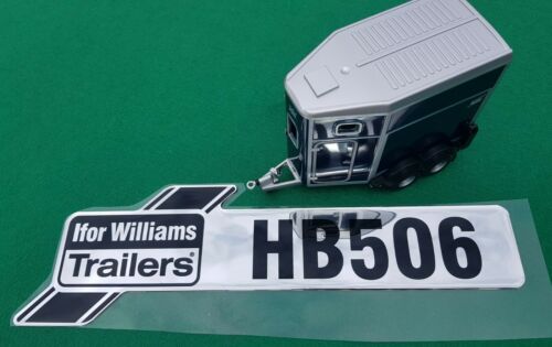 Ifor Williams Single Horsebox Horse Trailer HB506 Rear Bubble Decal Sticker