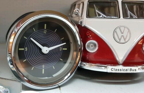 VDO Smiths Analogue Time Clock VW T2 Split  1967 12v Dash Panel Gauge & LED bulb