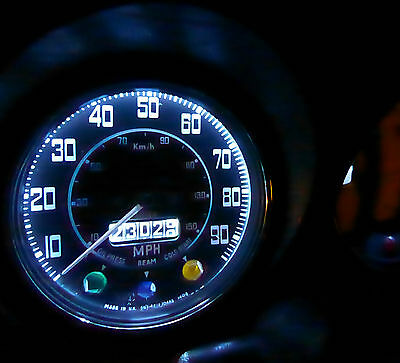 2x Triumph TR250 GT6 Herald Vitesse SMD-LED-Armaturenbrett-Instrument, weiße Glühbirnen-Upgrade