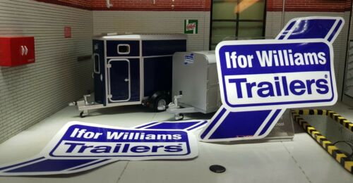 Ifor Williams bétail ATV Q gamme remorque Hardtop auvent autocollants autocollants x2
