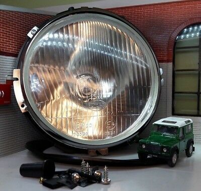 Complete HeadLight Headlamp Bulb & Plastic Bucket 235663 Land Rover Series 2a 3