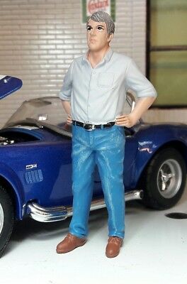 Manager Jeans Customer Model Figure Garage Workshop Diorama 1:24 Scale
