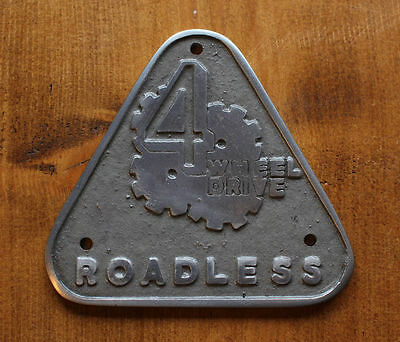 Land Rover Forest Rover Cast Aluminium Grill Tub Badge Roadless