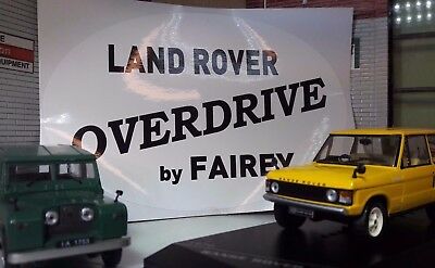 Land Rover Series 2 2a 2b 3 Early Type Overdrive By Fairey Aufkleber für die hintere Wanne (Farbe nach Wahl)