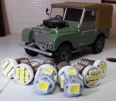 Land Rover Series 1 2 2a Jaeger Smiths Replacement Gauge Warm White LED bulb Kit