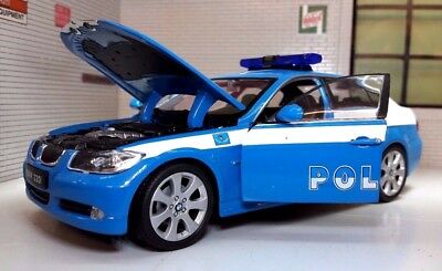 BMW 3er 330i Police Polizia 22465 Welly 1:24 