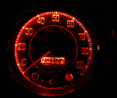 Morris Austin Mini Mk 2 3 Smiths Jauge d'horloge de tableau de bord LED rouge Ensemble/kit complet de 8 ampoules