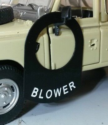 Land Rover Série 1 2 2a 2b 3 Étiquette d'interrupteur en métal "Blower"