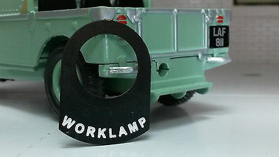 Land  Rover Series 1 2 2a 2b Metal Switch Tag "Worklamp".
