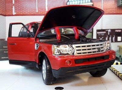 Range Rover Sport TDV6 V6 LR3 Met Red Detailed Diecast Model 1:18 Maisto  Land