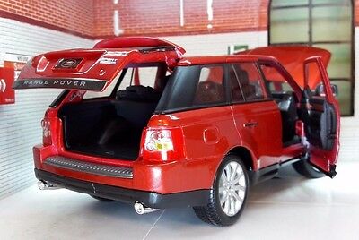 Range Rover Sport TDV6 V6 LR3 Met Red Detailed Diecast Model 1:18 Maisto Land