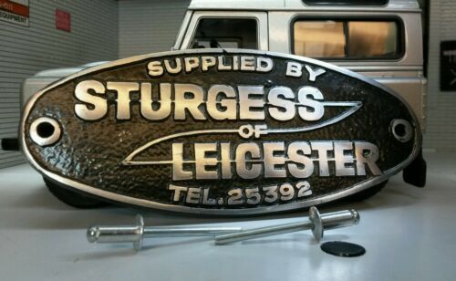 Land Rover Range Rover Heritage Aluminium Tub Badge Sturgess Leicester