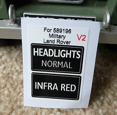 Land Rover Series Military IR Lightweight Infrared Headlight Switch De ...